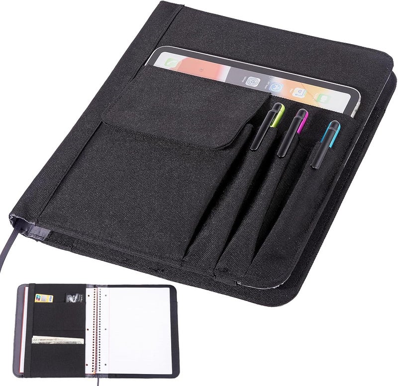 APOFFICE Journal Notebook Cover for Work, Journaling Notebooks Protector - Portfolio Organizer Compatible with Rocketbook Fusion, with Pen loop, Business Card Holder, File Pocket for accessories - Image 1